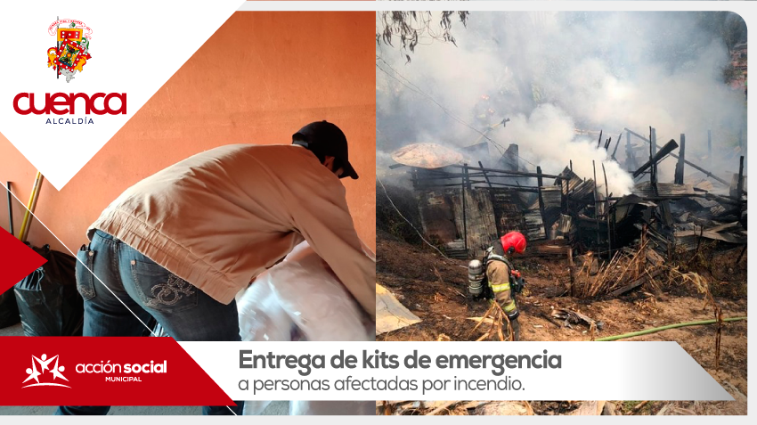 Entrega de kits de emergencia en Ricaurte