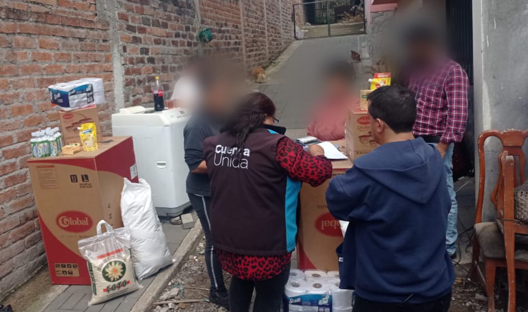 Acción Social Municipal entrega ayuda a familias afectadas por incendio
